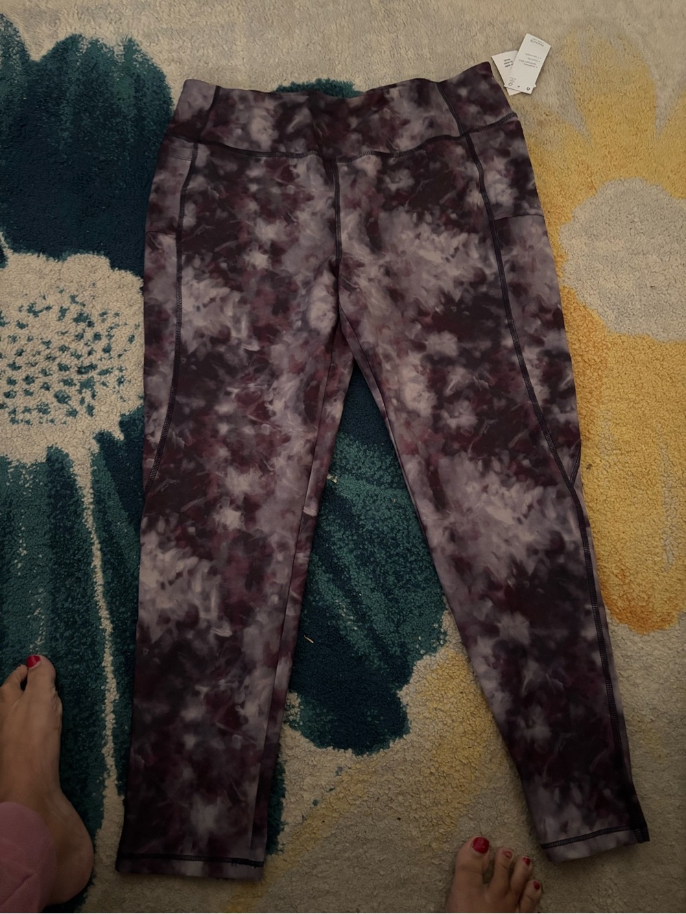 Ricki's Plum Tie-Dye Active Leggings